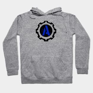 A - Industrial Letter in Cog Hoodie